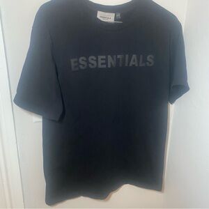 Essentials Black T-Shirt Fear Of God cotton blend Large